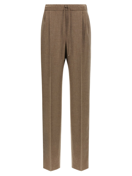 Pantalones Casuales Max Mara Grises de Cachemir