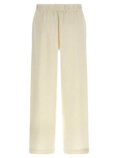 Pantalones casuales de seda blanca Max Mara