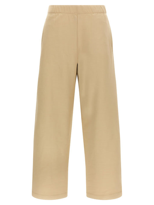 Pantalones casuales de seda Max Mara marrones