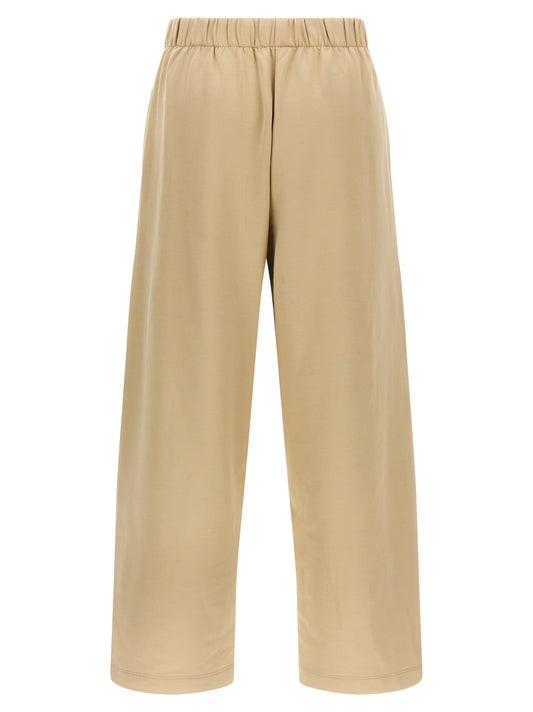 Pantalones casuales de seda Max Mara marrones