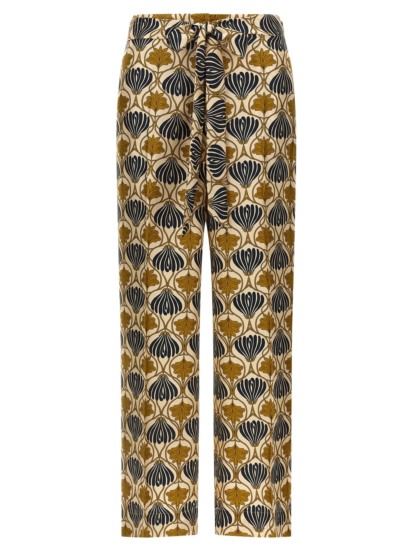 Pantalones casuales de seda bicolor Max Mara