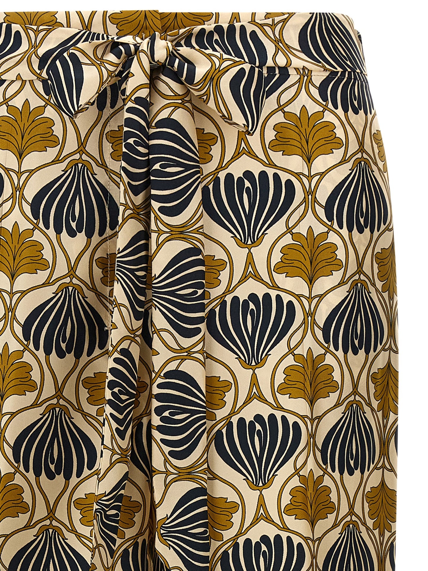 Pantalones casuales de seda bicolor Max Mara