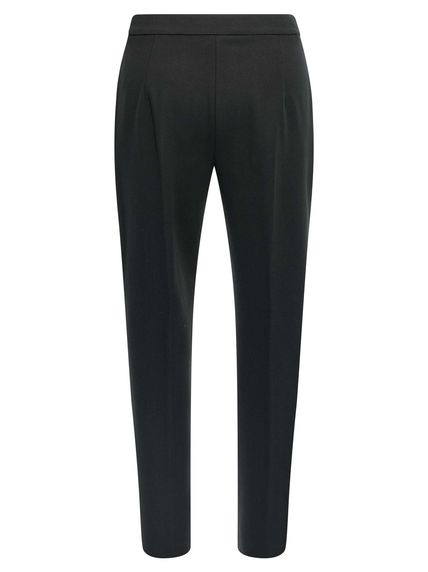 Pantalones casuales Max Mara de viscosa negra