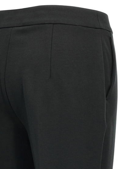 Pantalones casuales Max Mara de viscosa negra