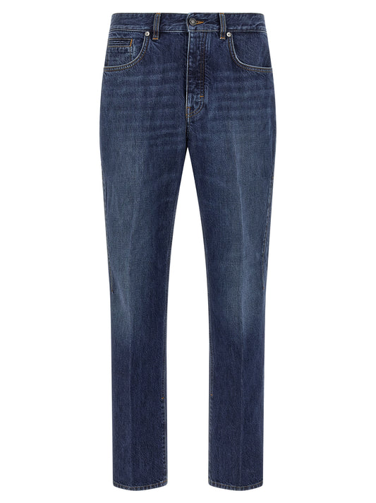 Jeans Givenchy azules de algodón de pierna recta
