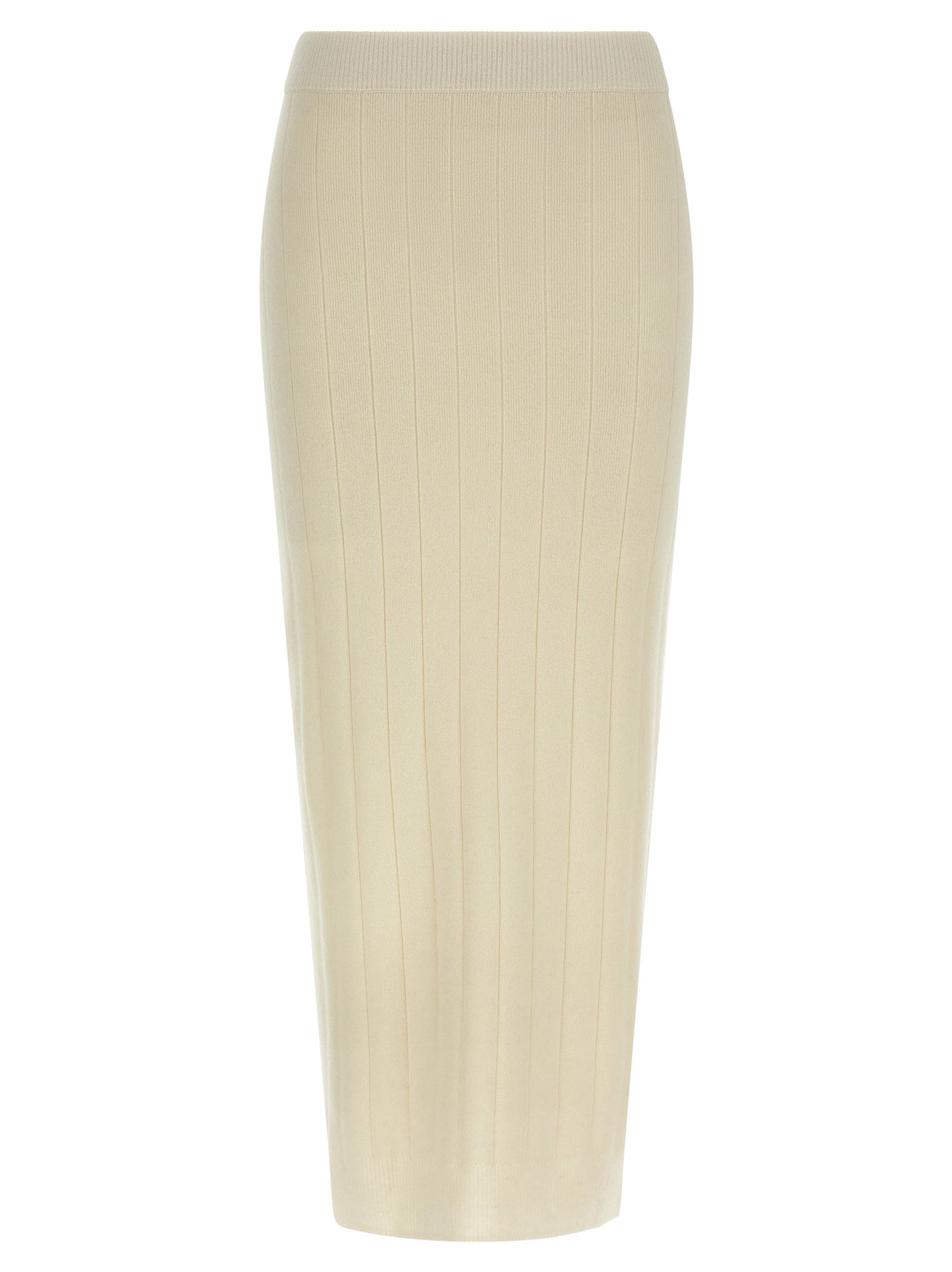 Falda midi de cachemir blanca Max Mara