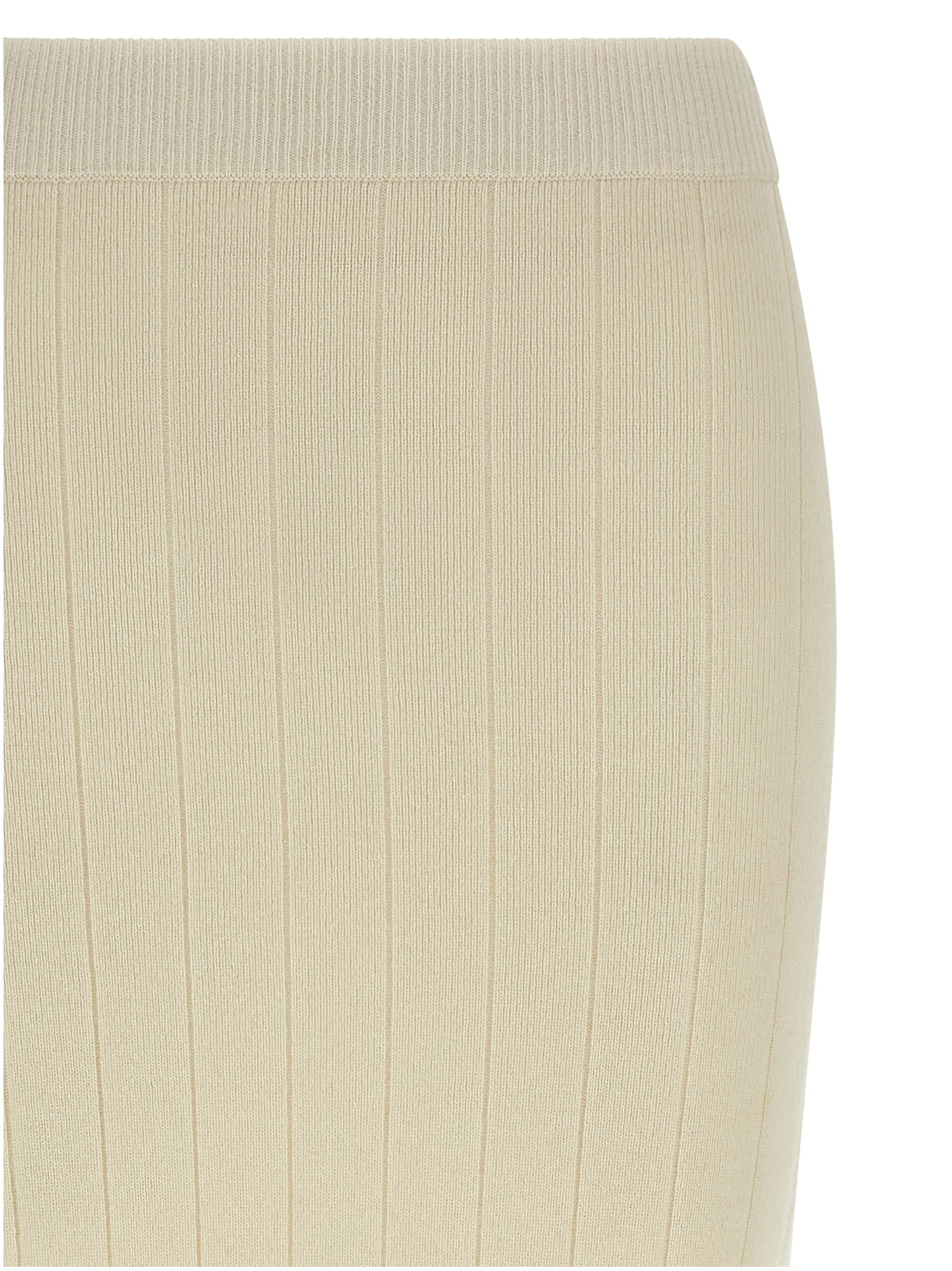 Falda midi de cachemir blanca Max Mara