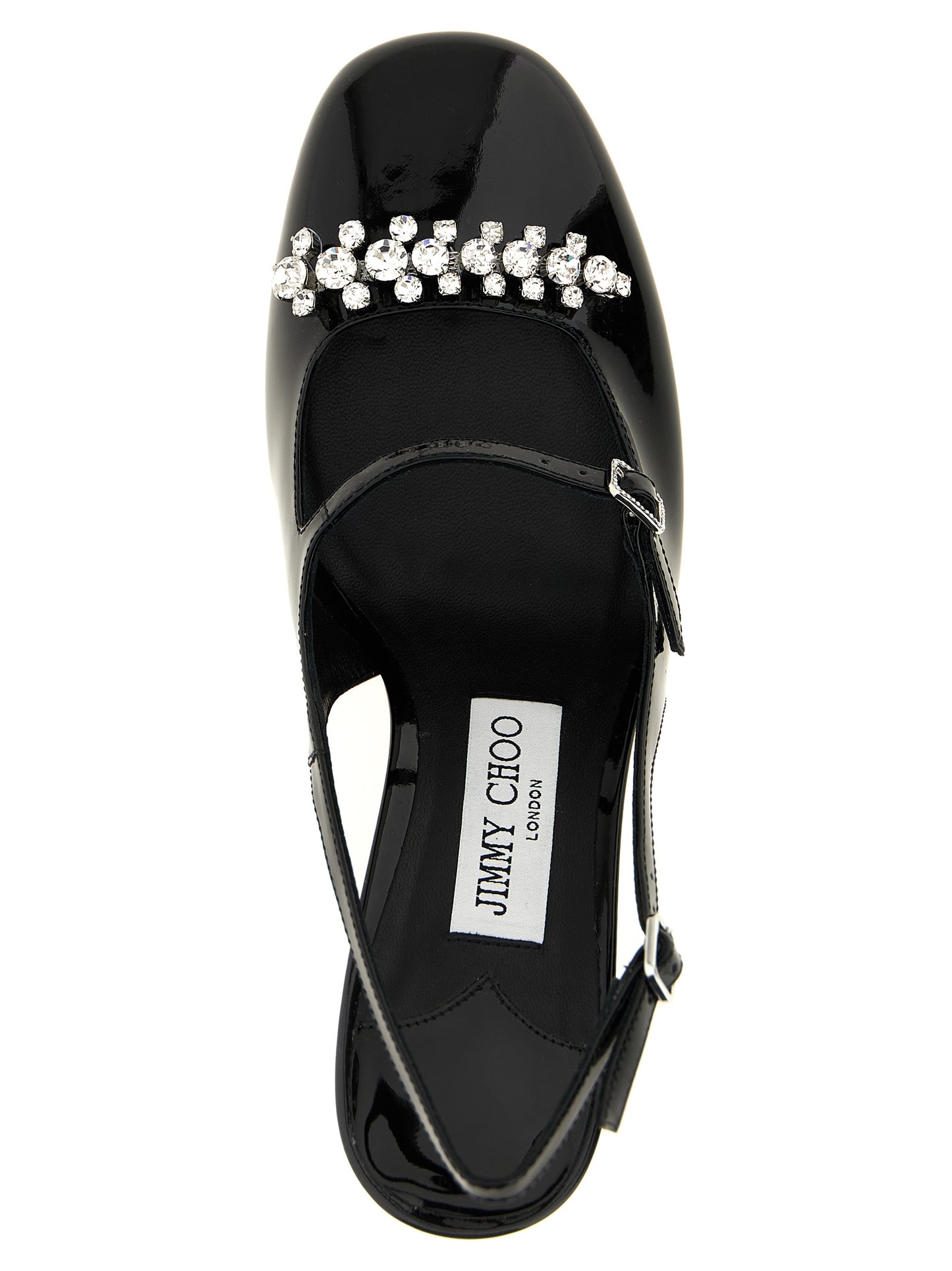 Zapatos de tacón medio Jimmy Choo de cuero negro