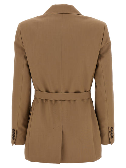 Blazer Max Mara de lana virgen marrón