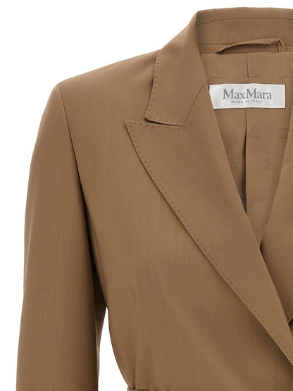 Blazer Max Mara de lana virgen marrón