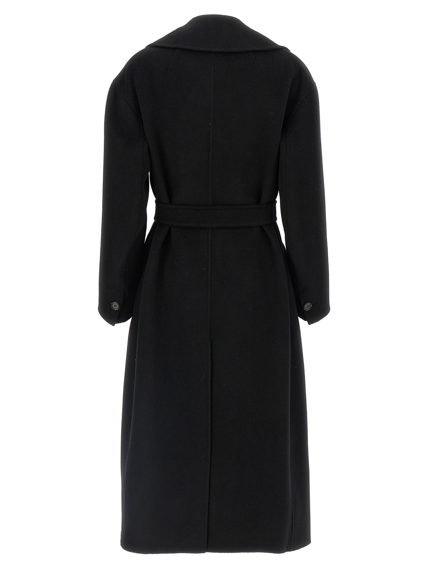 Abrigo 'S Max Mara negro de lana virgen