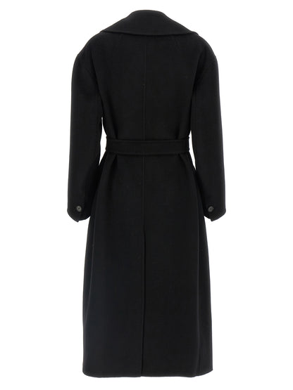Abrigo 'S Max Mara negro de lana virgen