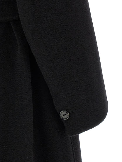Abrigo 'S Max Mara negro de lana virgen