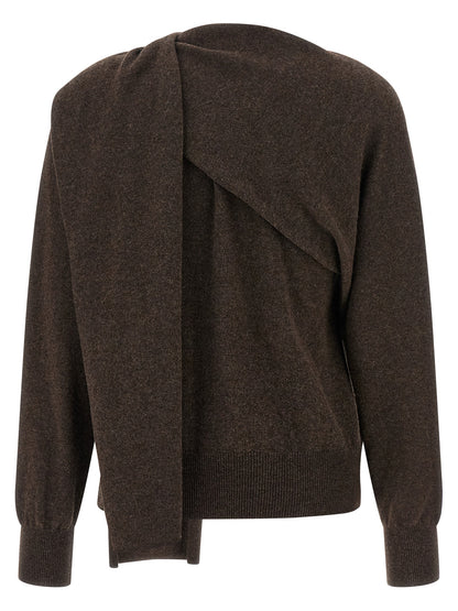 Cardigan Ferragamo en cachemire marron
