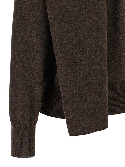 Cardigan Ferragamo en cachemire marron