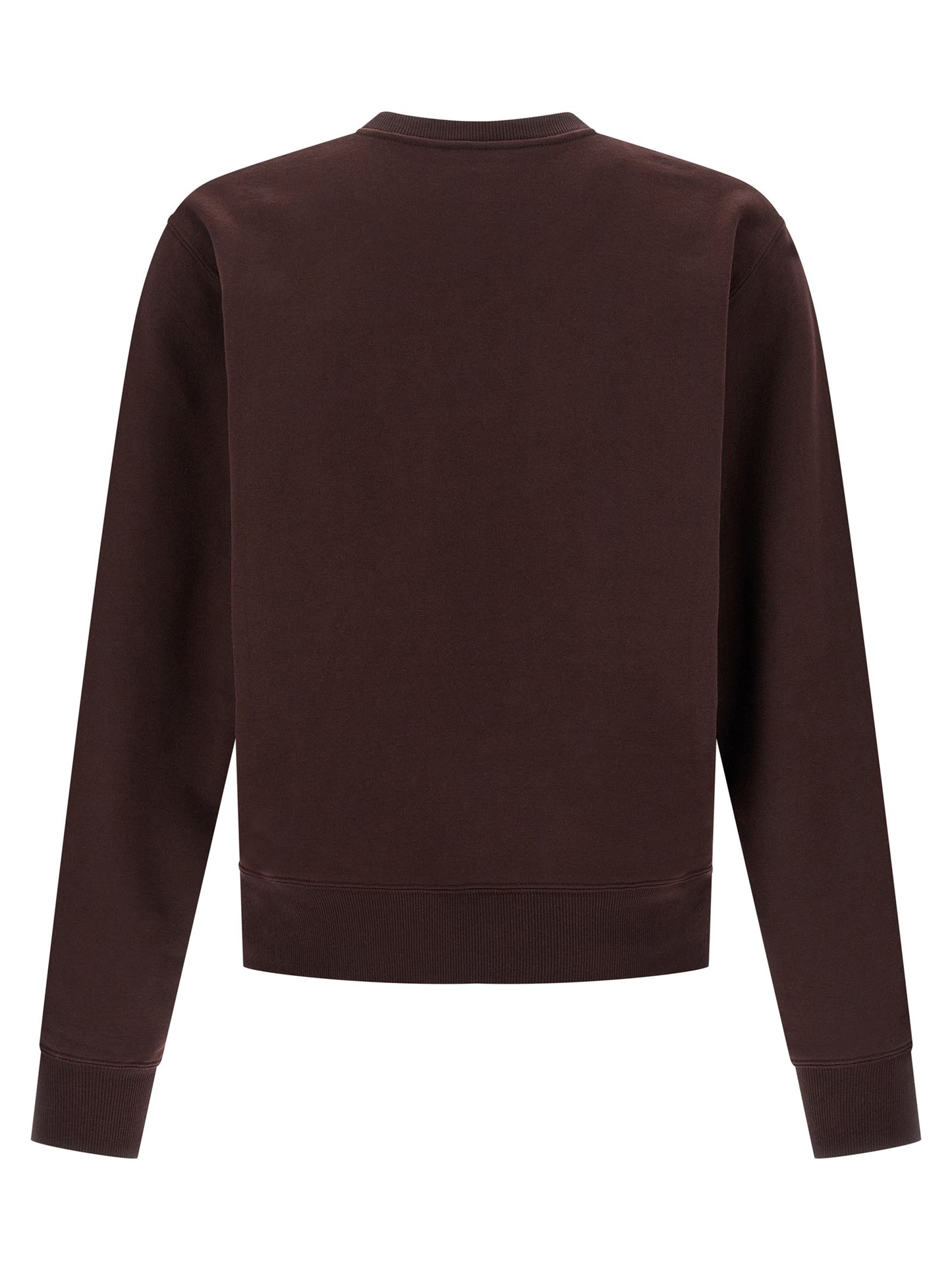 Sudadera de algodón burdeos Saint Laurent