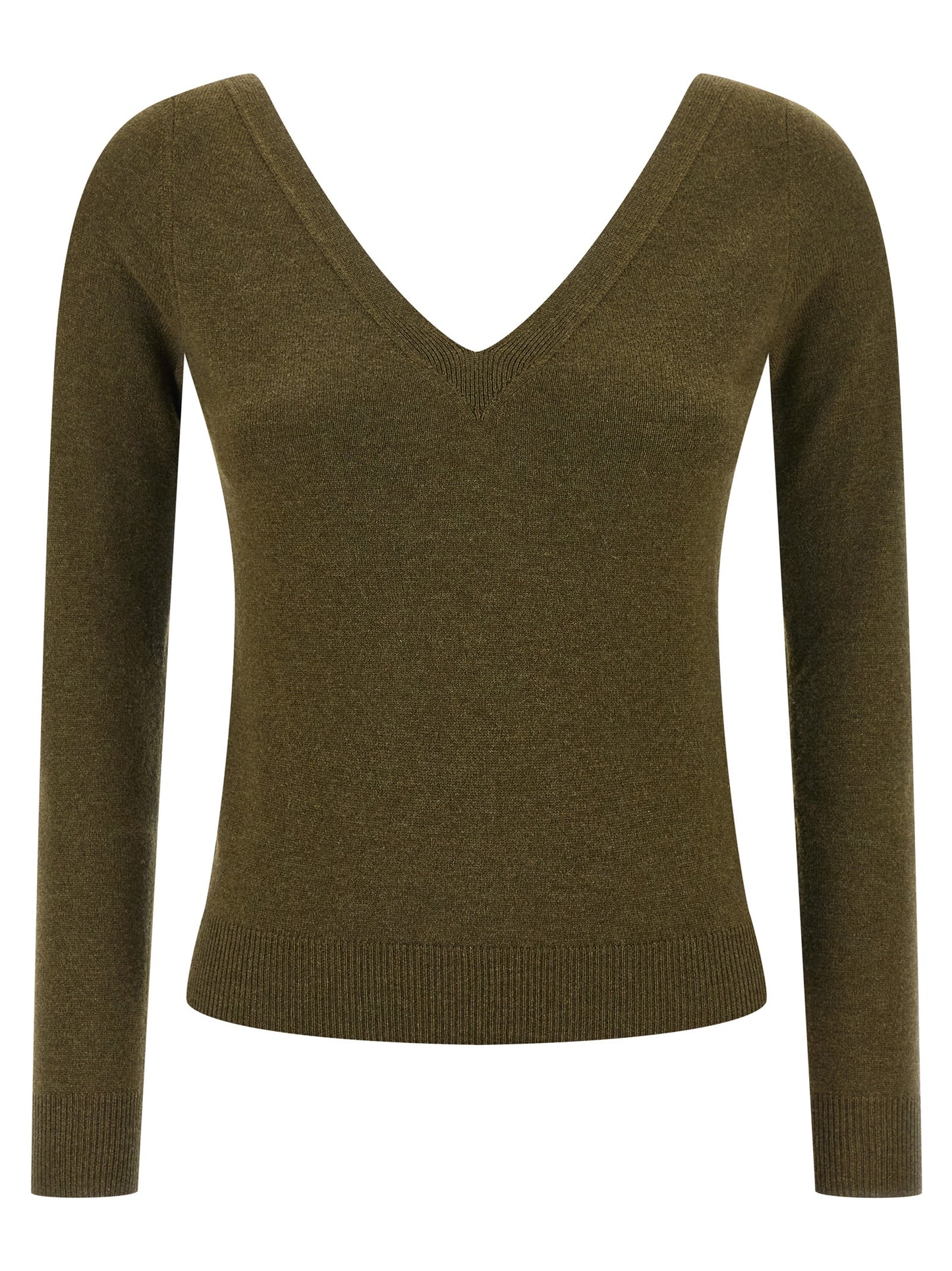 Cardigan bicolore en cachemire Saint Laurent Fabrication italienne