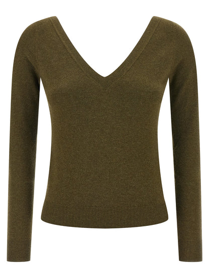Cardigan bicolore en cachemire Saint Laurent Fabrication italienne