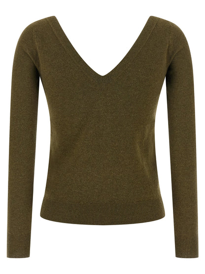 Cardigan bicolore en cachemire Saint Laurent Fabrication italienne