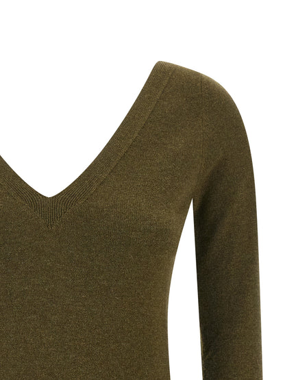 Cardigan bicolore en cachemire Saint Laurent Fabrication italienne
