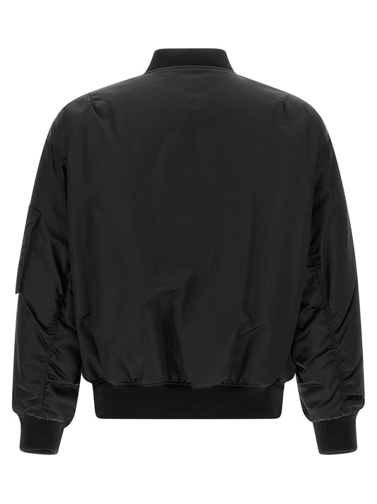 Chaqueta De Estilo Bomber Saint Laurent En Poliamida Negra
