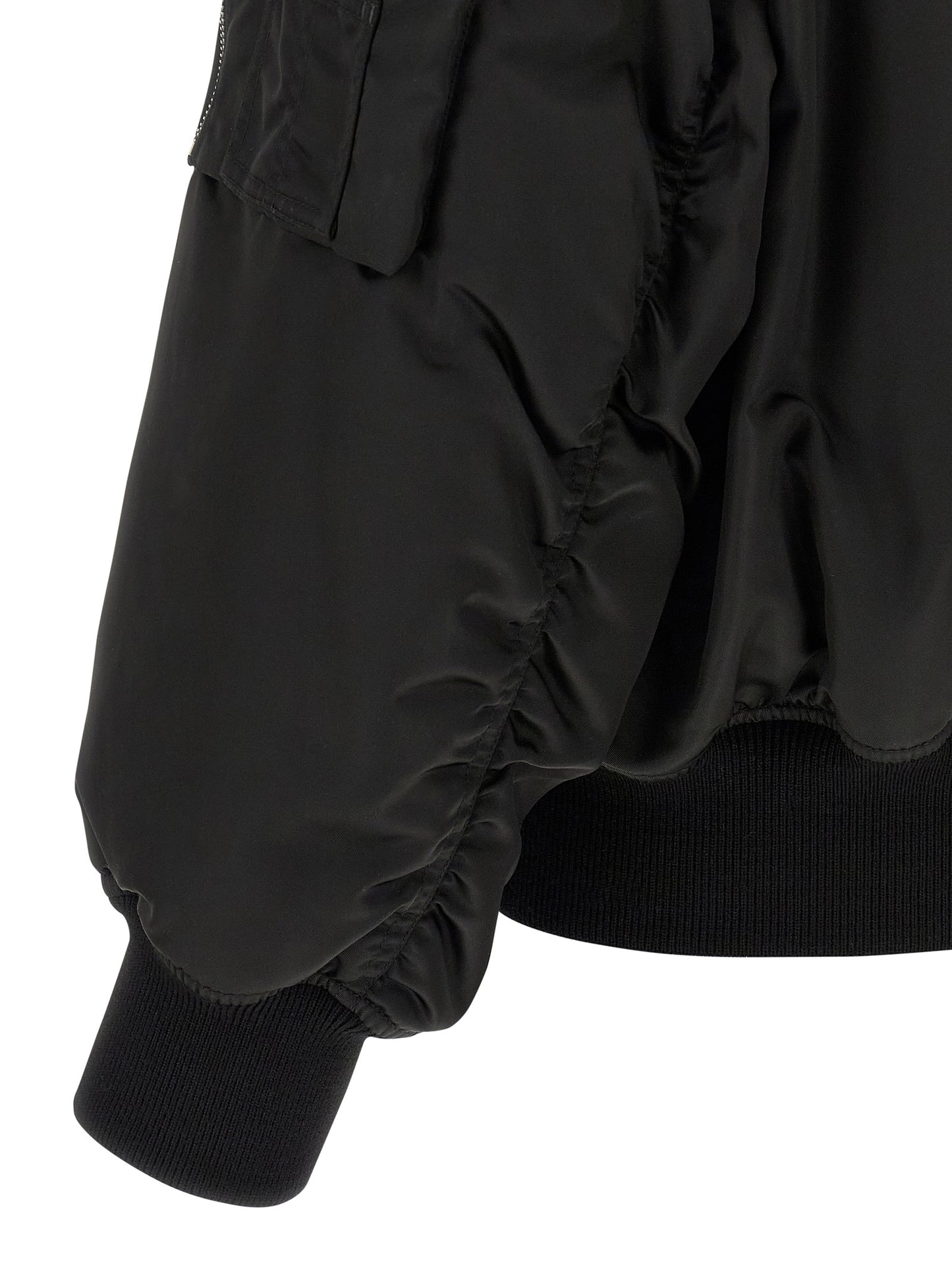 Chaqueta De Estilo Bomber Saint Laurent En Poliamida Negra