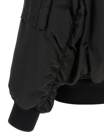 Chaqueta De Estilo Bomber Saint Laurent En Poliamida Negra