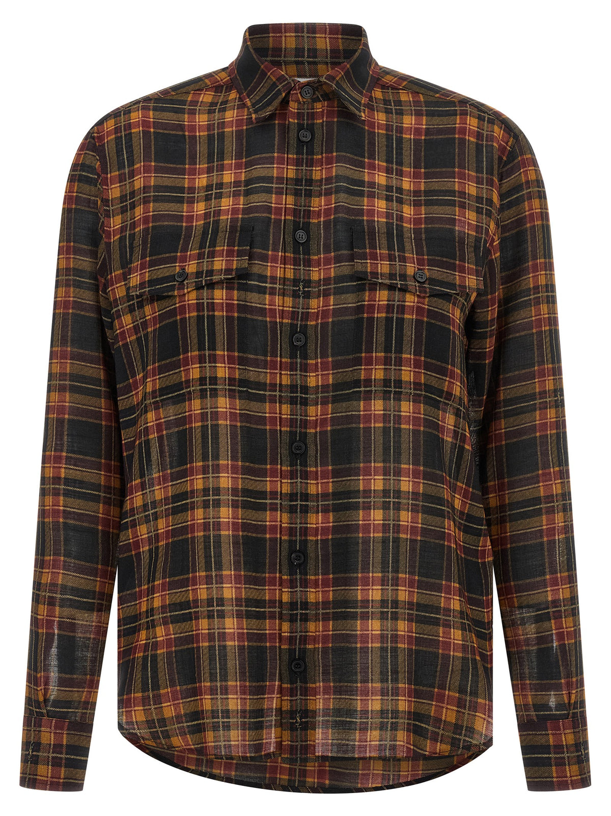 Saint Laurent Multicolor Wool Cassandre Blouse