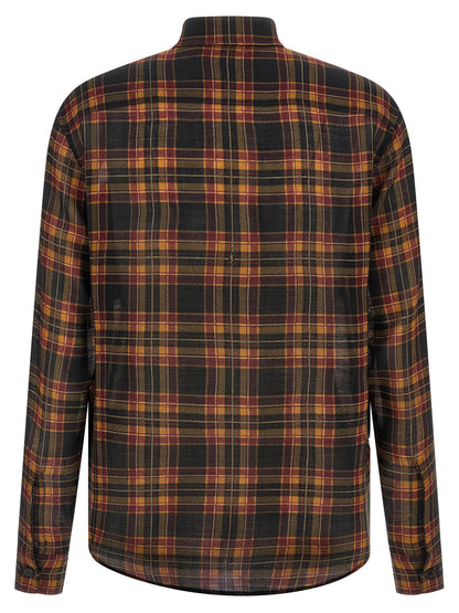 Saint Laurent Multicolor Wool Cassandre Blouse