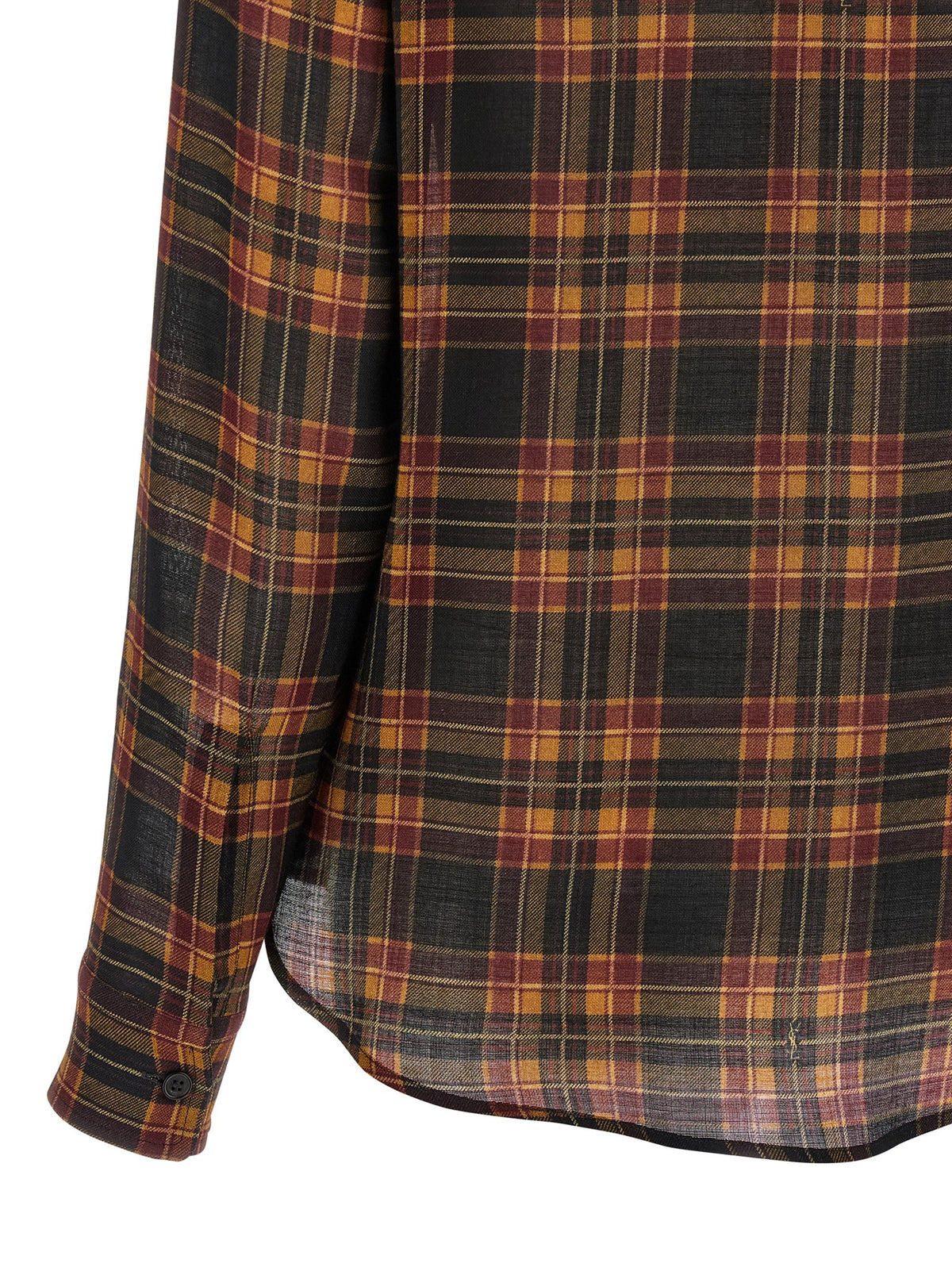 Saint Laurent Multicolor Wool Cassandre Blouse