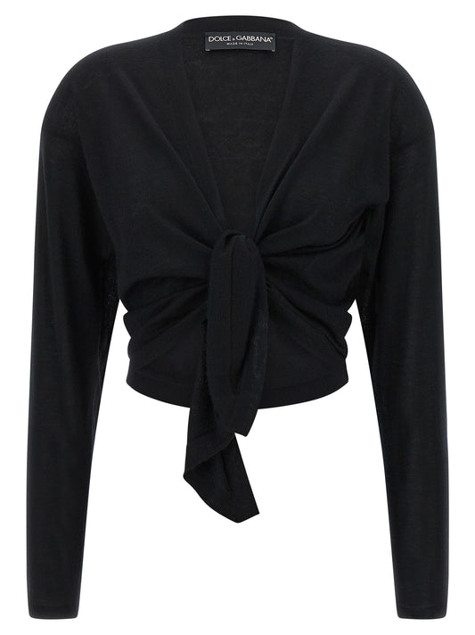 Cárdigan de cachemir negro Dolce & Gabbana