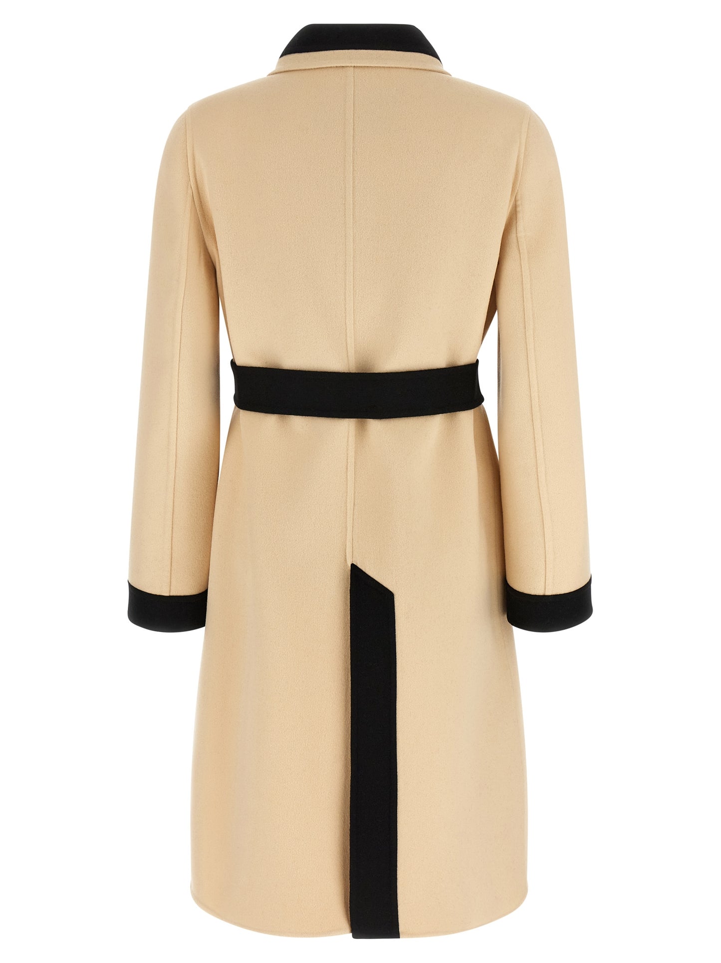 Abrigo de lana virgen beige Valentino Garavani
