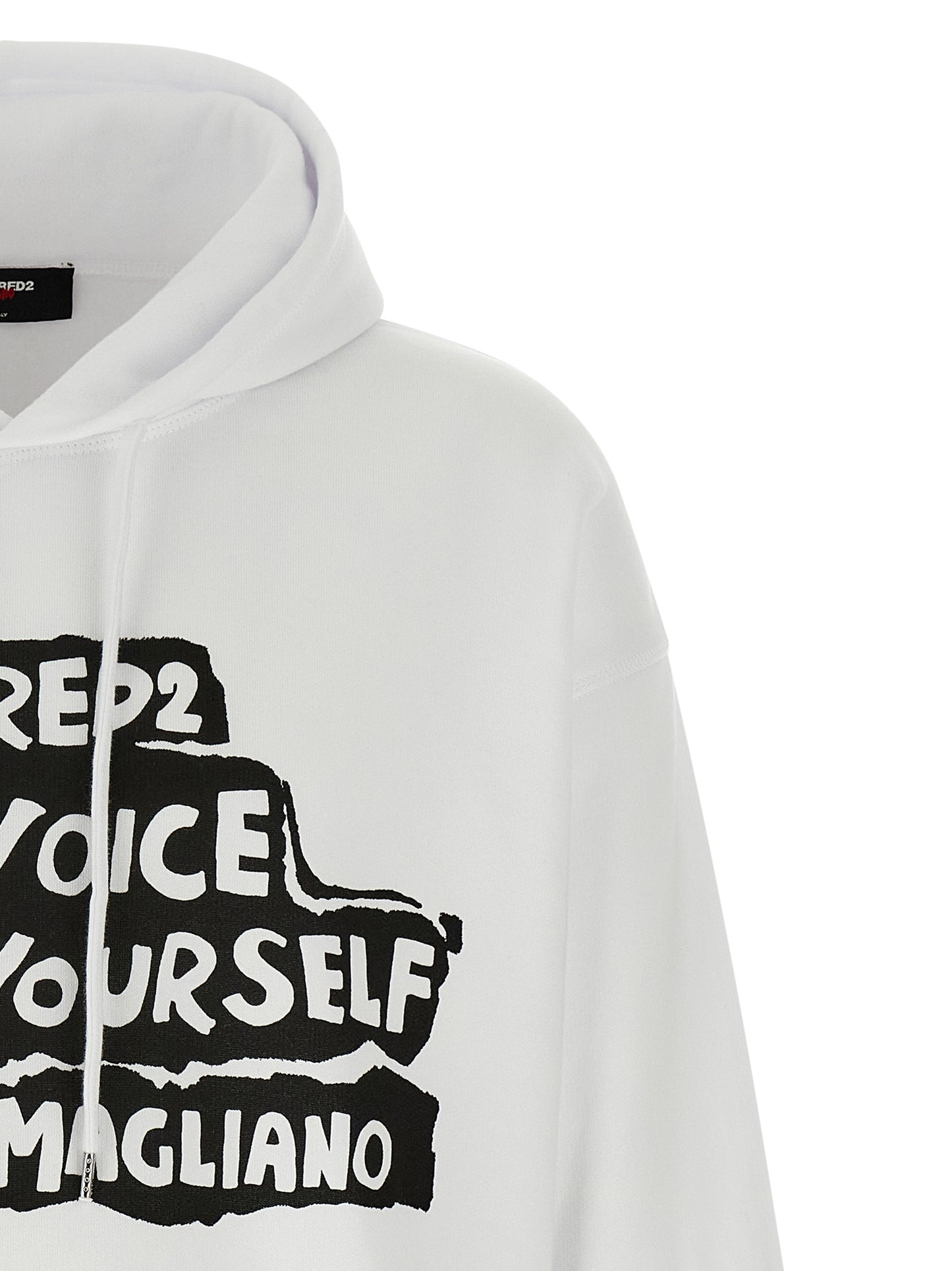 Sudadera Dsquared² de algodón bicolor