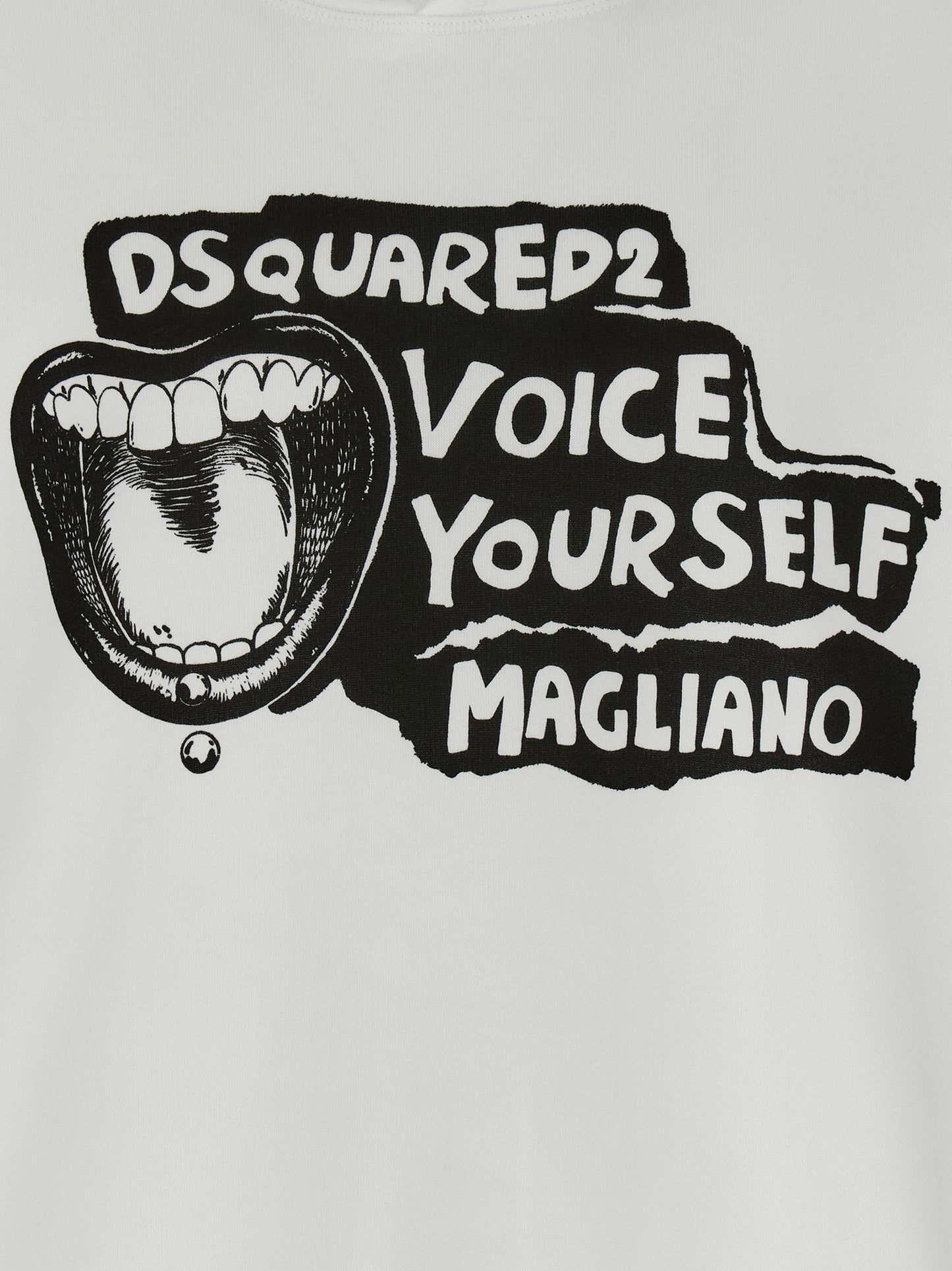 Sudadera Dsquared² de algodón bicolor