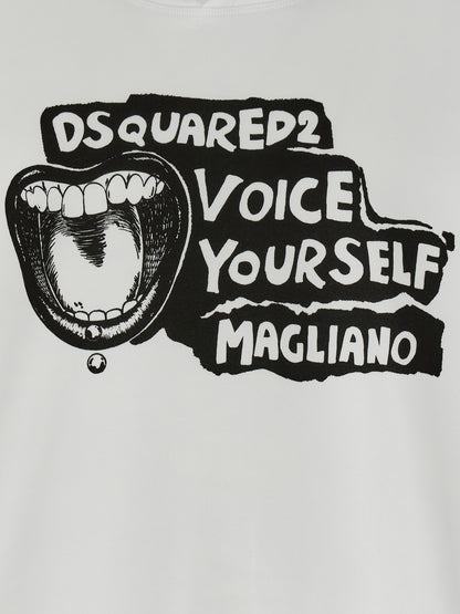 Sudadera Dsquared² de algodón bicolor