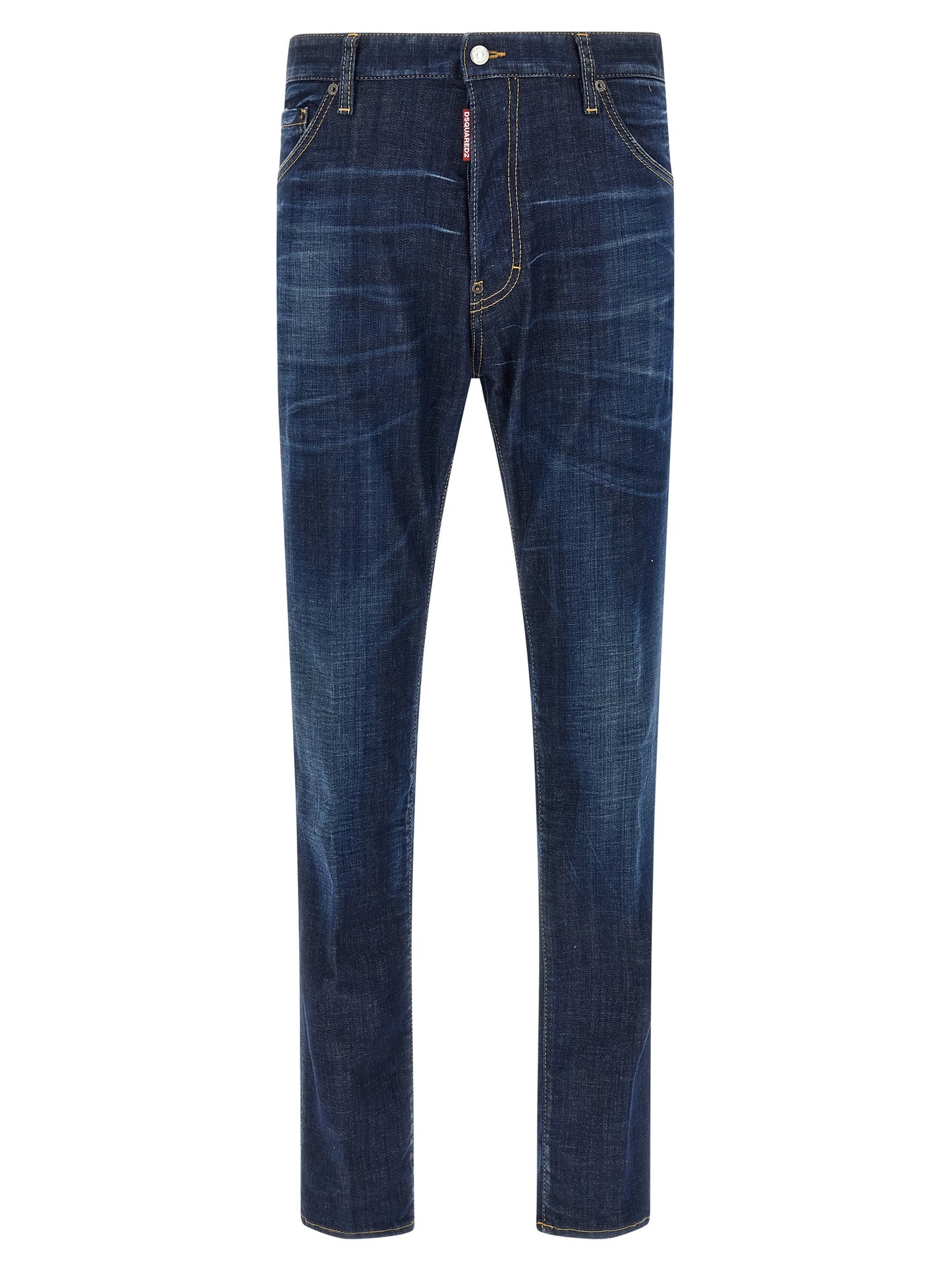 Vaqueros Dsquared² azules de algodón con pernera recta