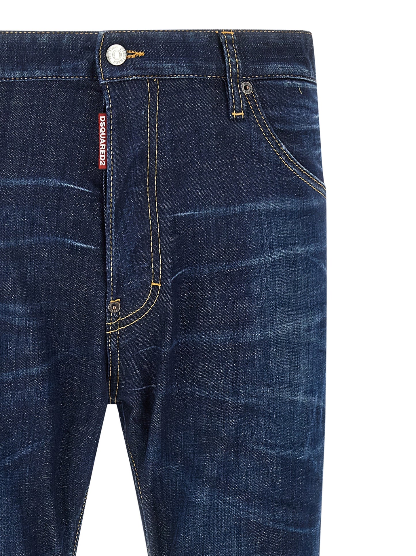 Vaqueros Dsquared² azules de algodón con pernera recta