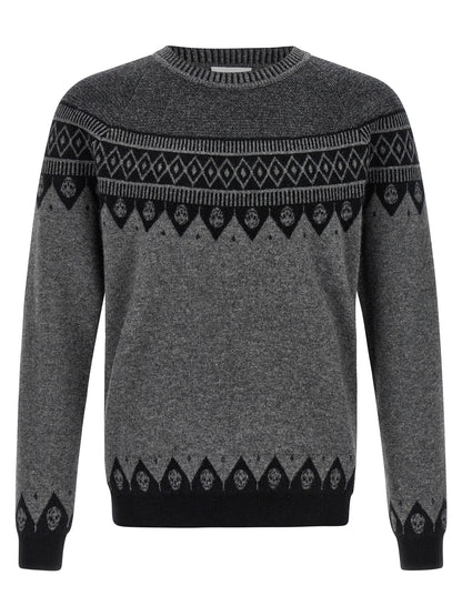 Cárdigan Alexander McQueen de Lana Gris