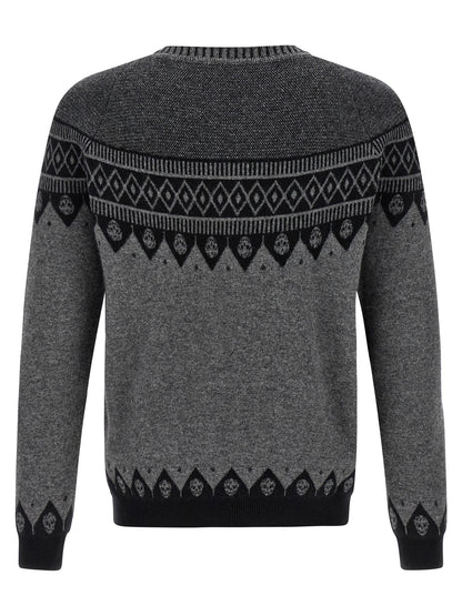 Cárdigan Alexander McQueen de Lana Gris