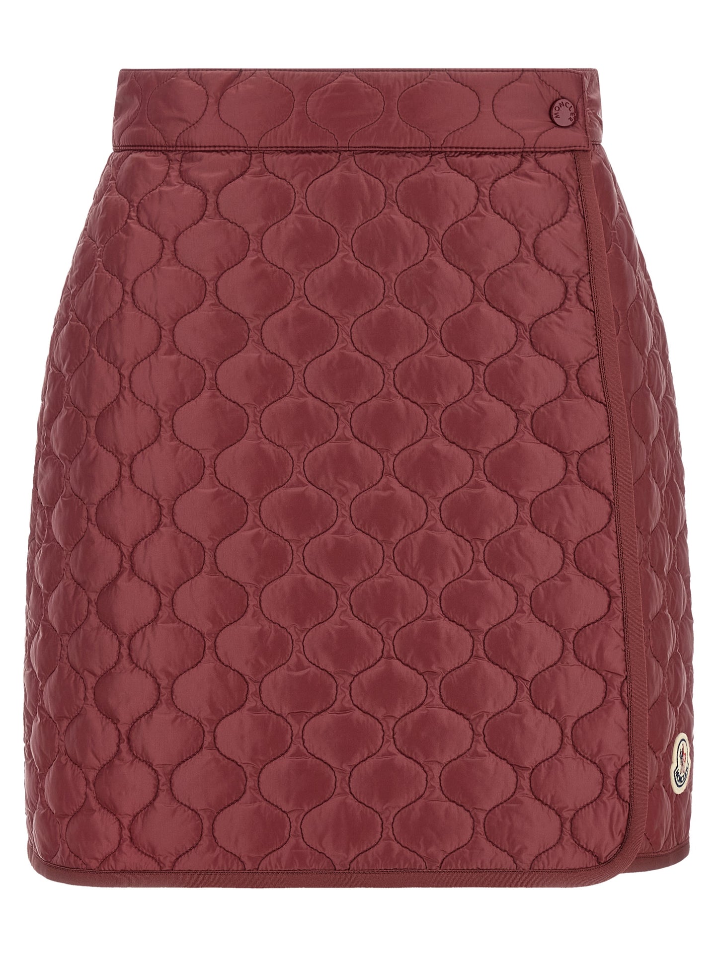 Falda Larga Moncler De Poliamida De Color Burdeos