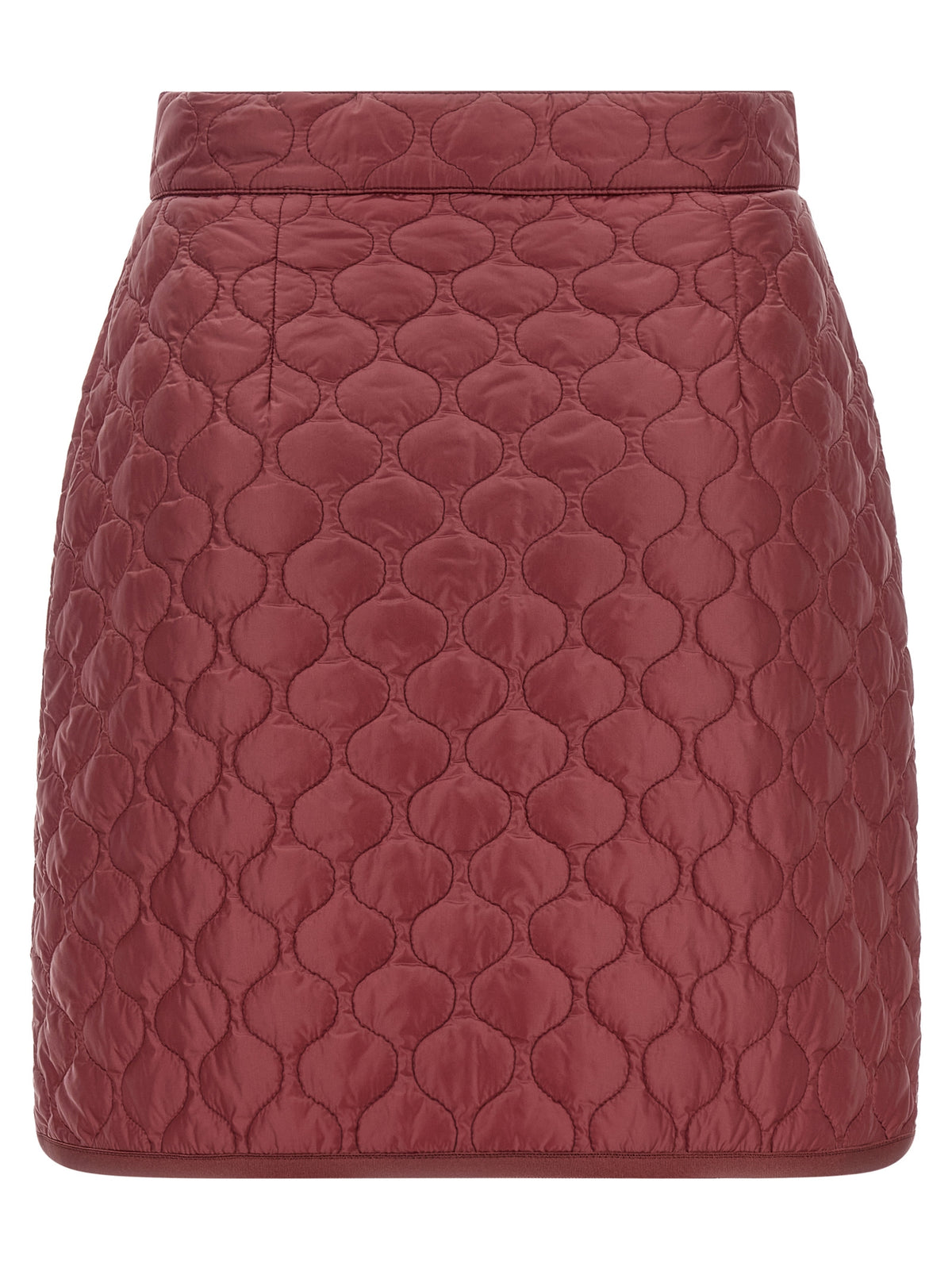 Falda Larga Moncler De Poliamida De Color Burdeos