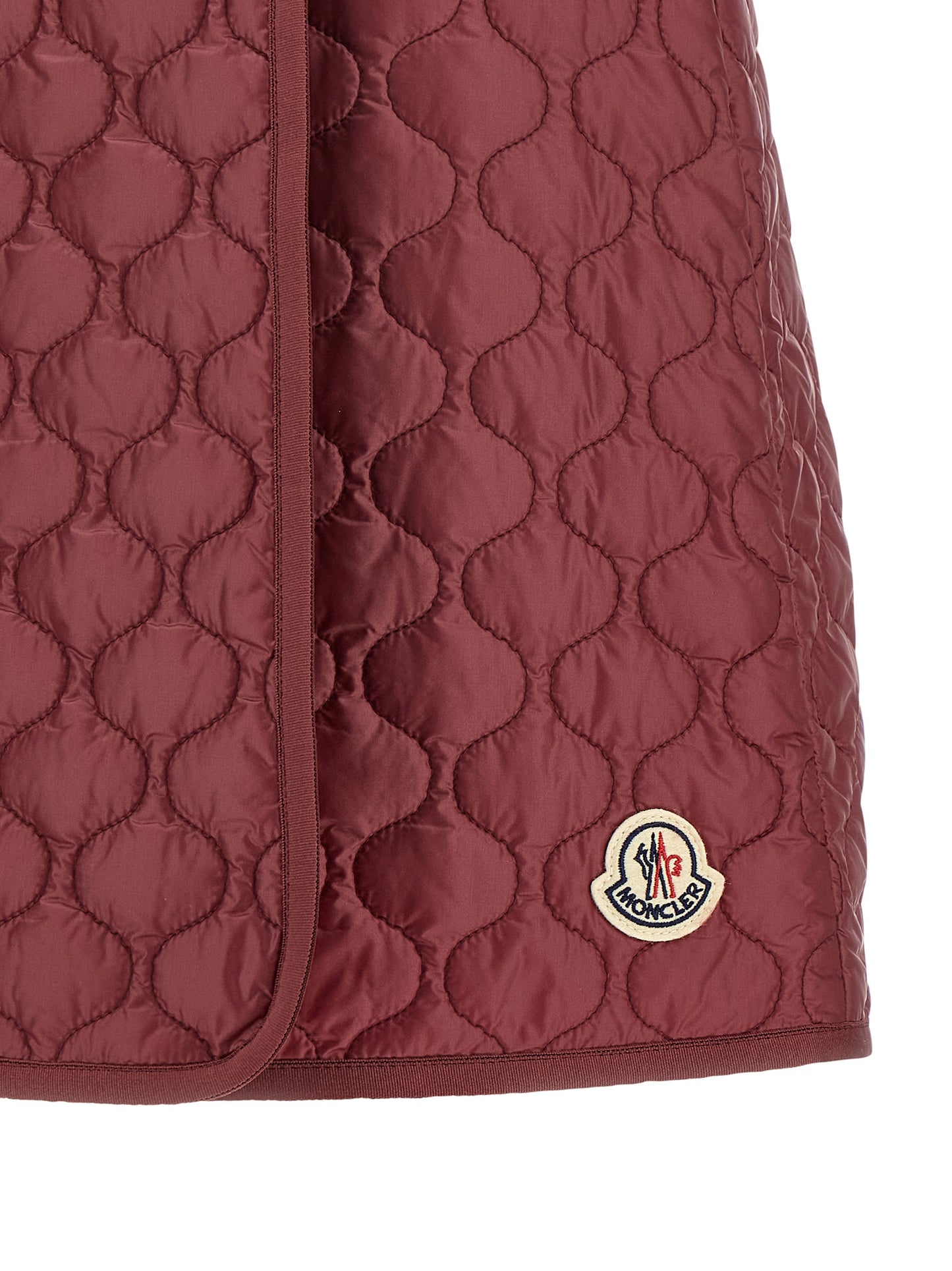 Falda Larga Moncler De Poliamida De Color Burdeos