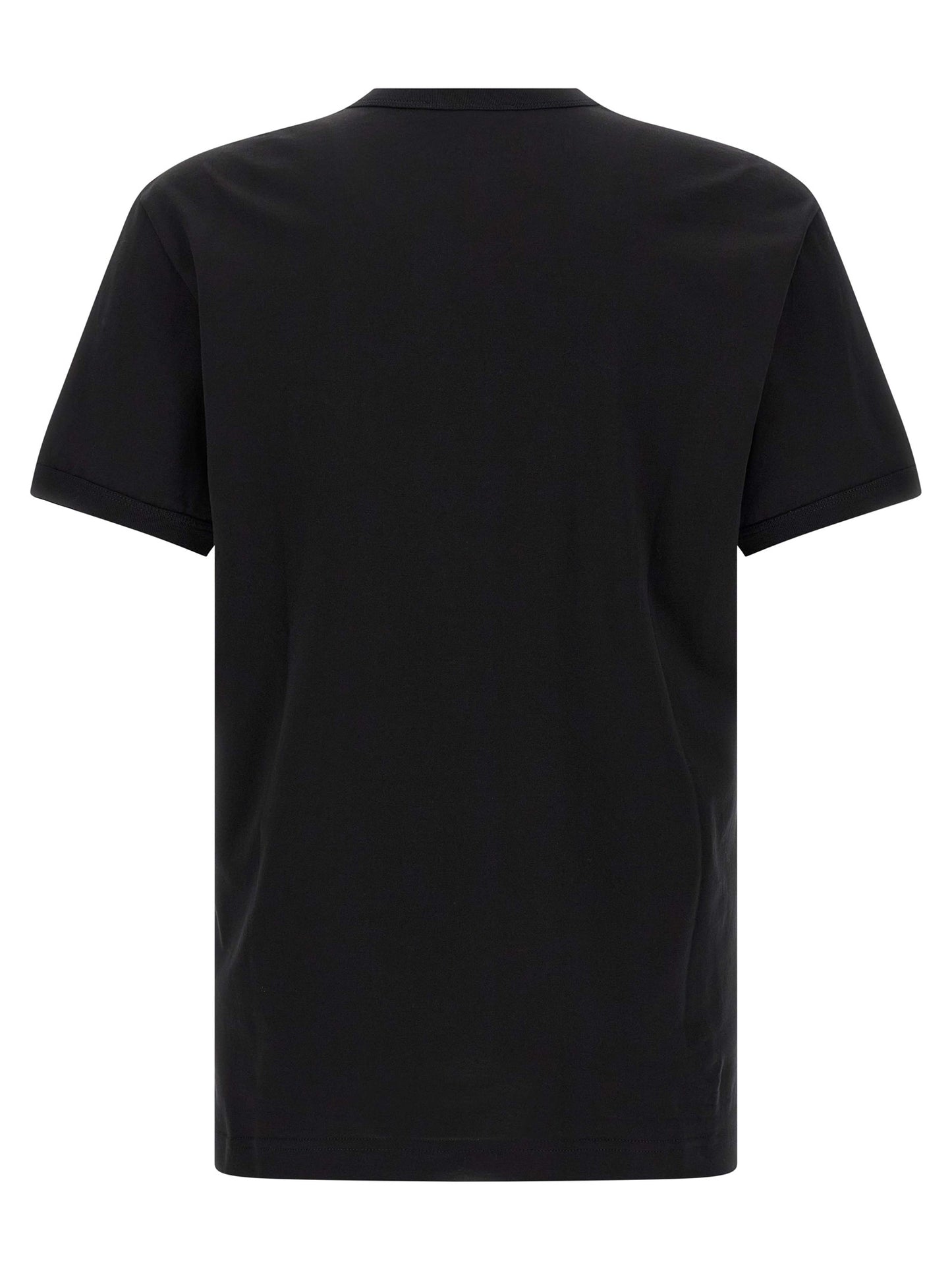 Camiseta de algodón negra Dolce & Gabbana