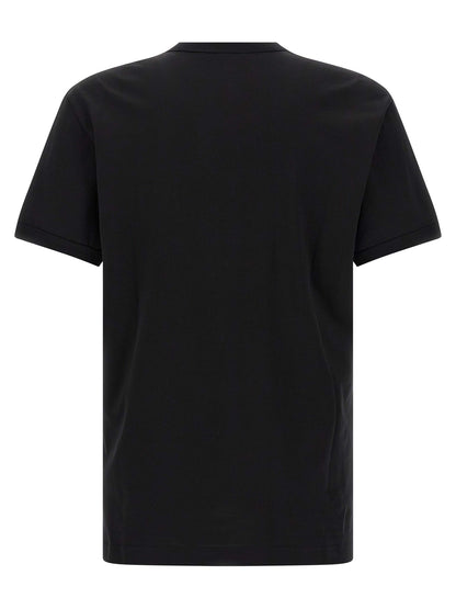 Camiseta de algodón negra Dolce & Gabbana