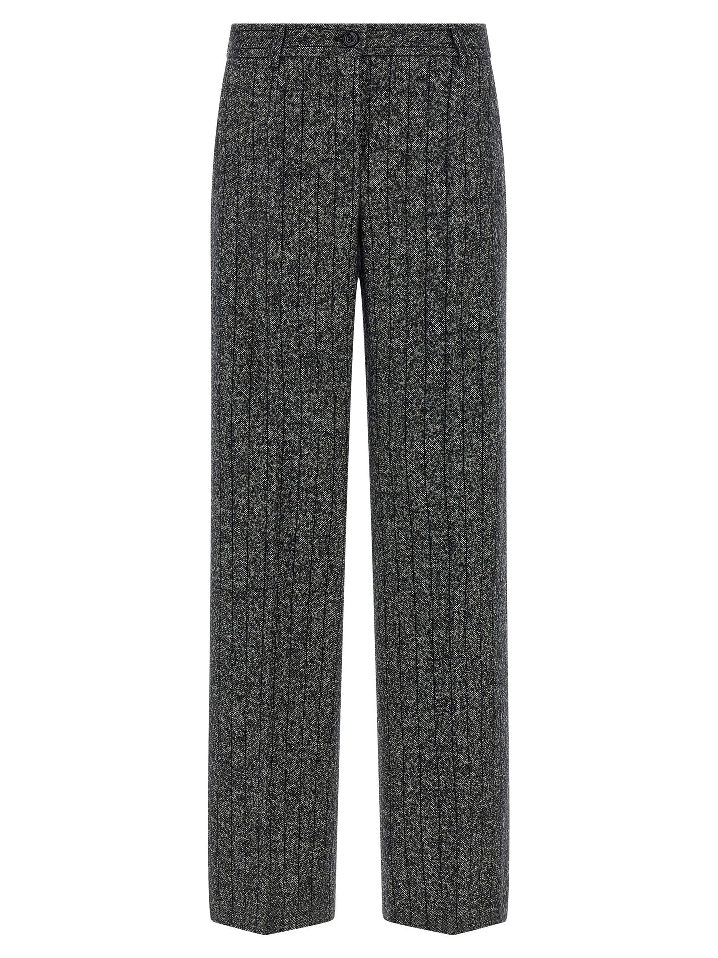 Pantalon décontracté bicolore en laine vierge Dolce & Gabbana