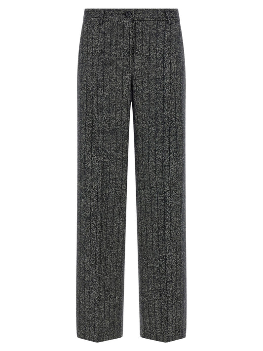 Pantalón informal bicolor de lana virgen Dolce & Gabbana