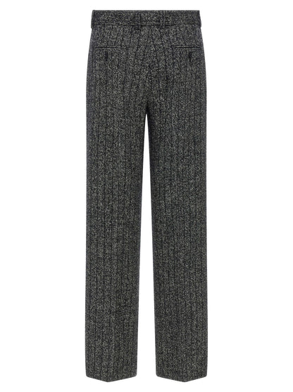 Pantalon décontracté bicolore en laine vierge Dolce & Gabbana