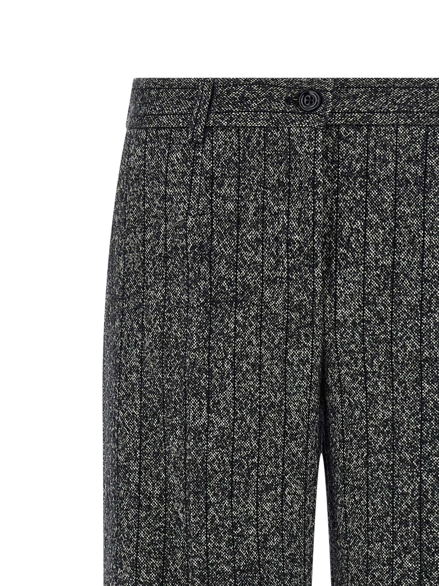 Pantalon décontracté bicolore en laine vierge Dolce & Gabbana