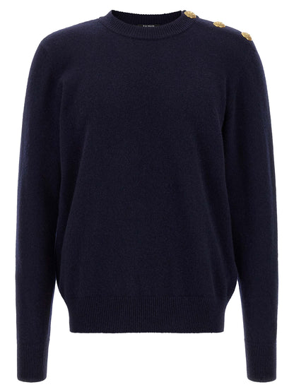 Cárdigan Balmain Azul Cachemira