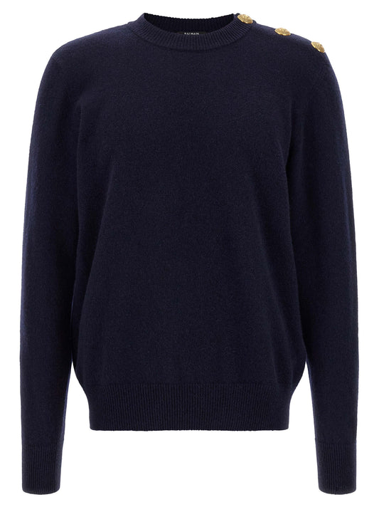 Cárdigan Balmain Azul Cachemira